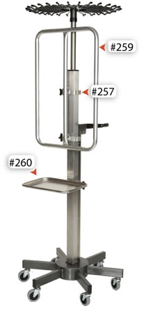 Height Adjustable I.V. Irrigation Tower